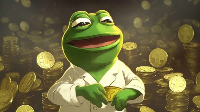 На фоне роста биткоина до $35000 токен-мем Pepe прибавил 30%