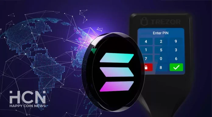 В аппаратные кошельки Trezor добавлена поддержка токенов Solana и SPL