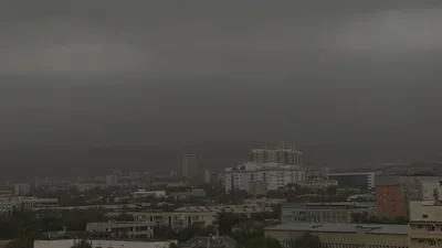 пыльная буря в Алматы